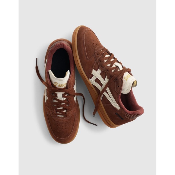 Madewell/ Asics Collab Retro Skyhand OG Sneakers Reddish Brown Oatmeal Size 6.5